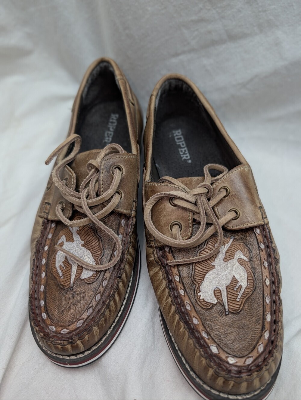 Roper moccasins women size 9 leather